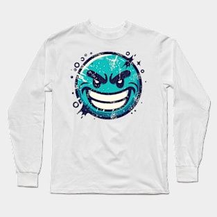 Cartoon Smiling Face Long Sleeve T-Shirt